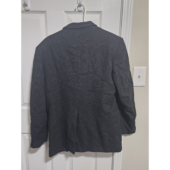Vintage GGG Gray Blazer Cashmere Wool Blend Men's 40L Jacket Formal Dress - Picture 5 of 5